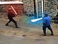 Old Man Lightsaber Duel