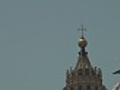 St Peter,  Vatican, Rome: from the Cupola to Bernini fountain