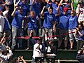 Len & Bob Sing 7th Inning Stretch from Bleachers