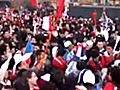 Chile fans on rampage