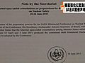 IAEA閣僚級会合　IAEAの機能強化や緊急対応チームの創設などを盛り込んだ閣僚声明を採択