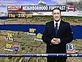 VIDEO: 13WHAM Weather Authority Midday Forecast &amp;#8212; 06/25/09