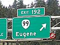 I-5 Eugene exit closed