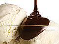 Hot Fudge over Vanilla Ice Cream