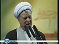 Akbar Hashemi Rafsanjani addressing the crowd