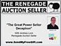 The Great PowerSeller Deception