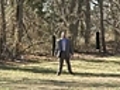 Lizard man in backyard brawl