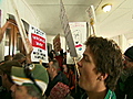 Protesters storm Wisconsin capitol