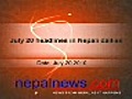 July 20 headlines in Nepali dailies