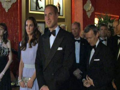 Raw Video: Royals mingle with Hollywood elite