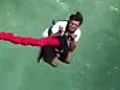 Zac Efron jumps off a bridge