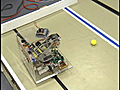 Maker Faire: Robot hockey shoot-out