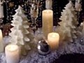 Snowy Candle Centerpiece