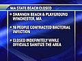 Officials close Shannon Beach in Winchester,  MA