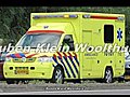 A1 AMBU 10-107 met spoed naar het WFG na verkeersongeval op de Nachtegaal in Hoorn