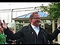 Ulf Nordjfell celebrates his Telegraph garden win at Chelsea