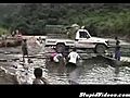 Truck Crossing A River