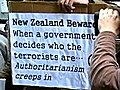 Solidarity protest at NZ Consulate - support 15 Oct arrestees