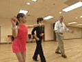 Greg Wayland gets schooled - by some young ballroom dancers