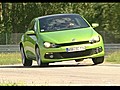 Tracktest VW Scirocco Patrick Simon fegt mit dem heißen Wüstenwind in der 2.0 TSI-Variante über die Teststrecke.