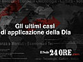 Gli ultimi casi di applicazione della Dia