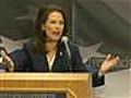 Bachmann slams Obama’s credibility at GOP event