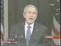 جورج بوش يفقد النطق