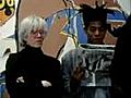 Jean Michel Basquiat und Andy Warhol 1986