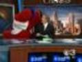 Phanatic Gives Angela Russell A Smooch