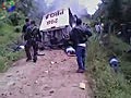 Phone cam footage of the results of another successful ambush on a police patrol: Sorsogon