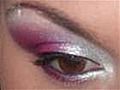 How To Apply Pink And Silver Eyeshadow