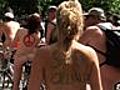 Bikers in the Buff in London’s Hyde Park