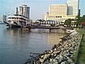 River Level Below Flood Stage In French Quarter