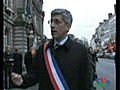 Manifestation au tribunal de grandes instance de Fontainebleau