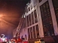 Feuer in einer alten Brauerei