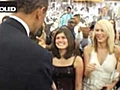 Obama Greets Students