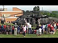 Blackhawk chopper lands at Eyer School for Memorial Day program