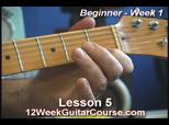 Free Video Guitar Lessons Beginner Week 1 Lesson 5