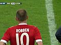 Football / UEFA Champion’s League: Bayern Munich - Lyon 1-0,  but de Robben