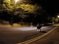 Rollerblader triggers speed camera in downhill stunt