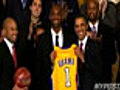 President Welcomes Lakers