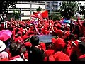 Protesto vermelho