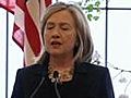 Clinton pledges support in Japan visit