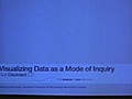 The Process of Visualizing Data As A Mode of Inquiry