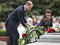 Duke and Duchess of Cambridge lay wreath in Ottawa