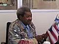 Don King says he has a Ph.D in 