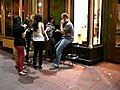 Hilarious! A guy fakes being a bouncer