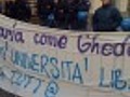 Le proteste contro la riforma Gelmini all’inaugurazione dell&#039;anno accademico