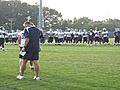 Randy Edsall At Opening Day Of Football Practice At UConn