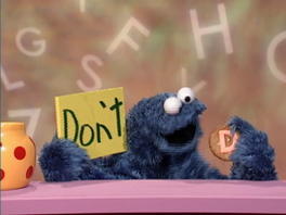 Cookie Eats The Letter D